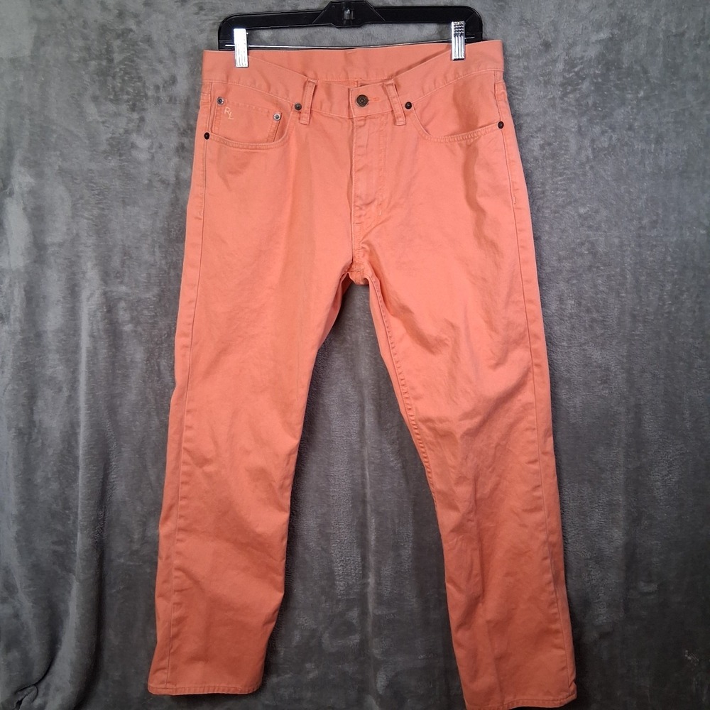 Polo Ralph Lauren Slim Straight Pants‎ Mens 32x30 Peach Coral